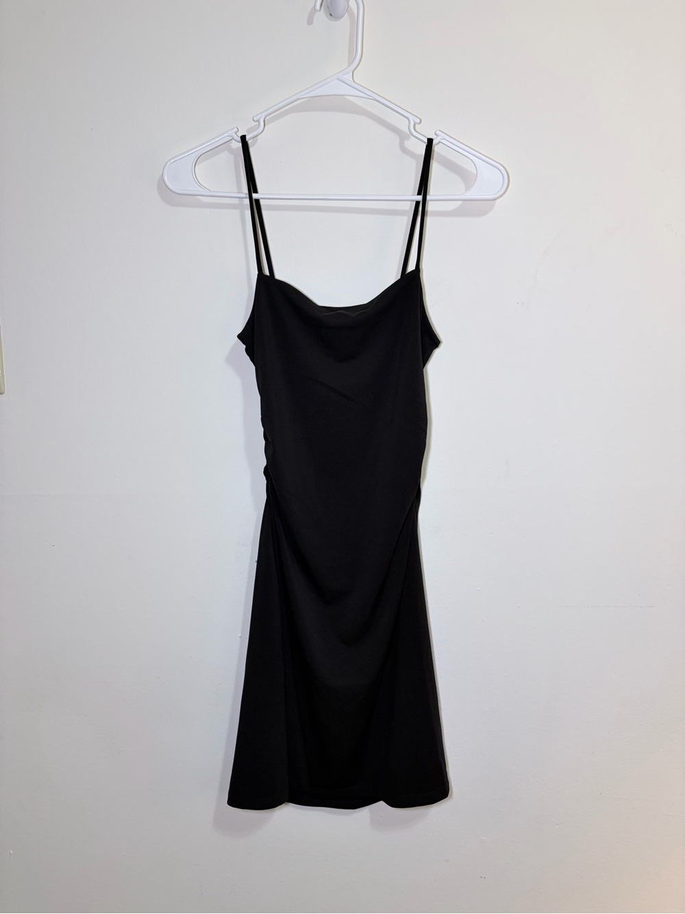 H&M Divided Black Ruched Cami Mini Dress NWT Size XS